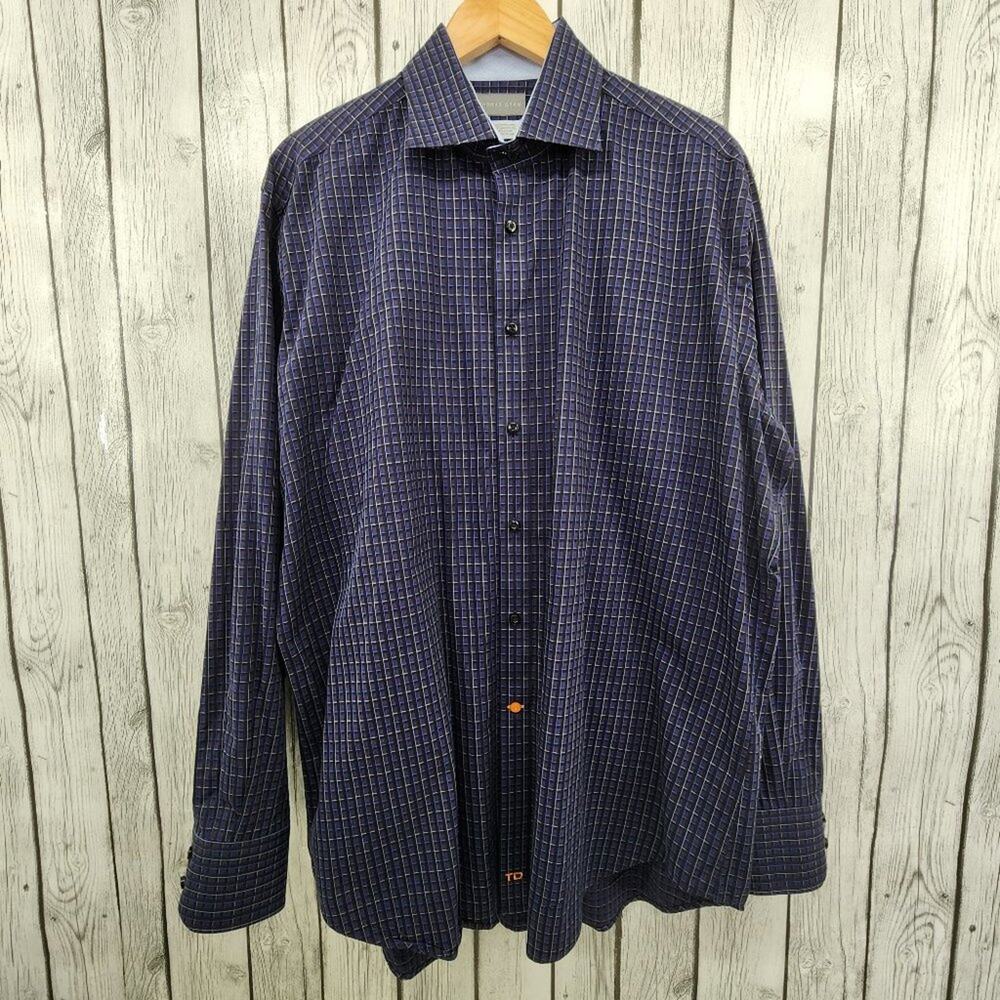 Thomas Dean Long Sleeve Button Down Shirt